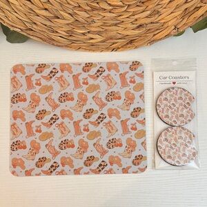 🆕 Matching Mousepad & Car Coasters